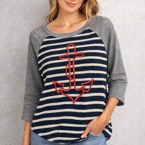 NWT Sundry Anchor Raglan Sweatshirt – Size 1 (Small) – $140 Retail